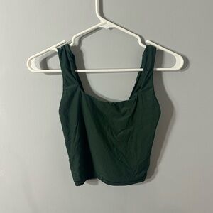 Aerie Smoothez Dark Green Tank Top